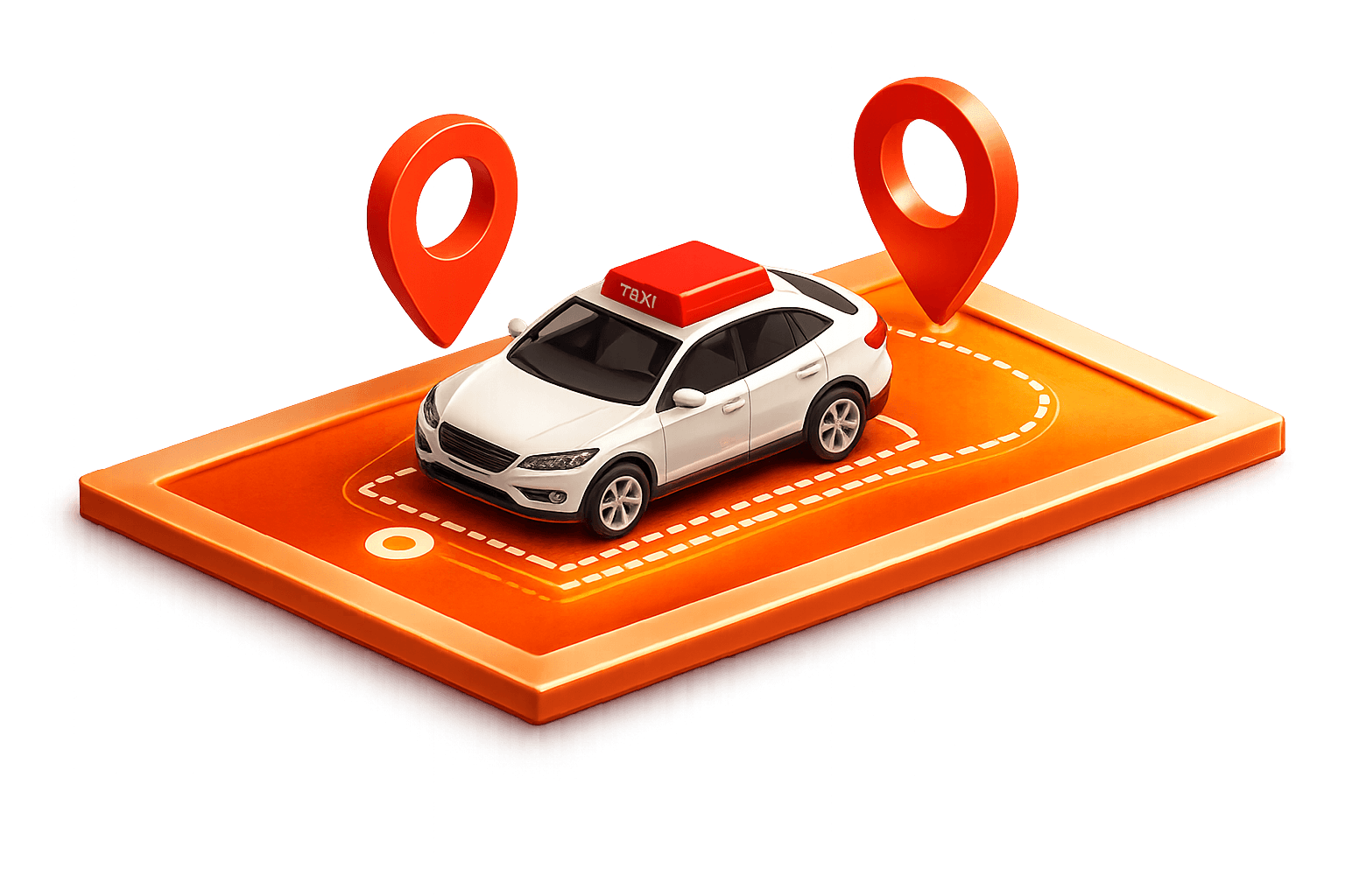 Ridzee ride booking app showing pickup and destination selection